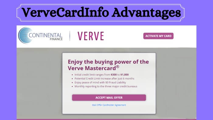 VerveCardInfo-Advantages